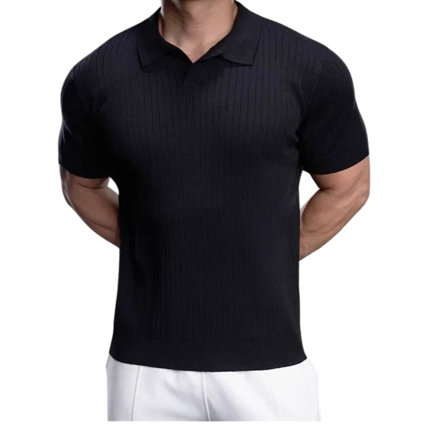 Luce Napoli - Polo Estiva Slim Fit da Uomo – Maglia Traspirante a Maniche Corte, Leggera ed Elegante