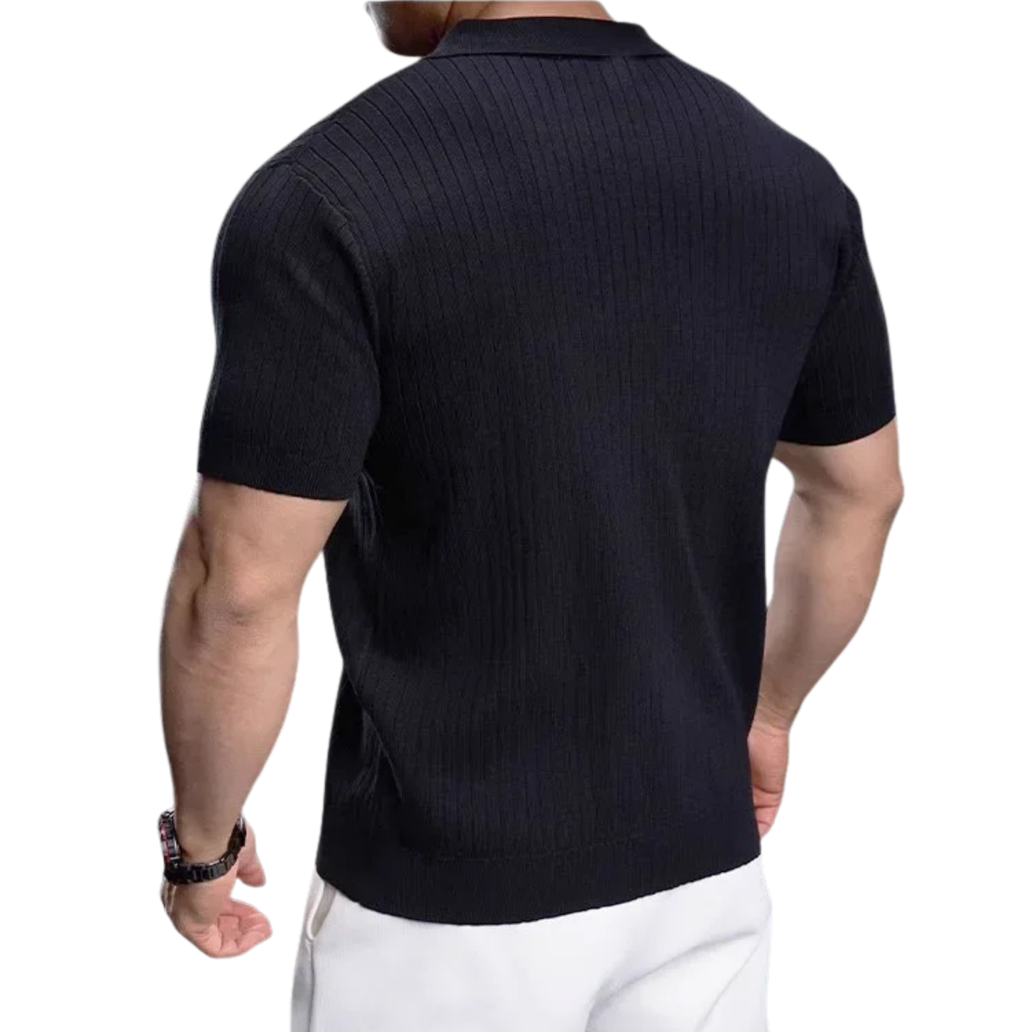 Luce Napoli - Polo Estiva Slim Fit da Uomo – Maglia Traspirante a Maniche Corte, Leggera ed Elegante