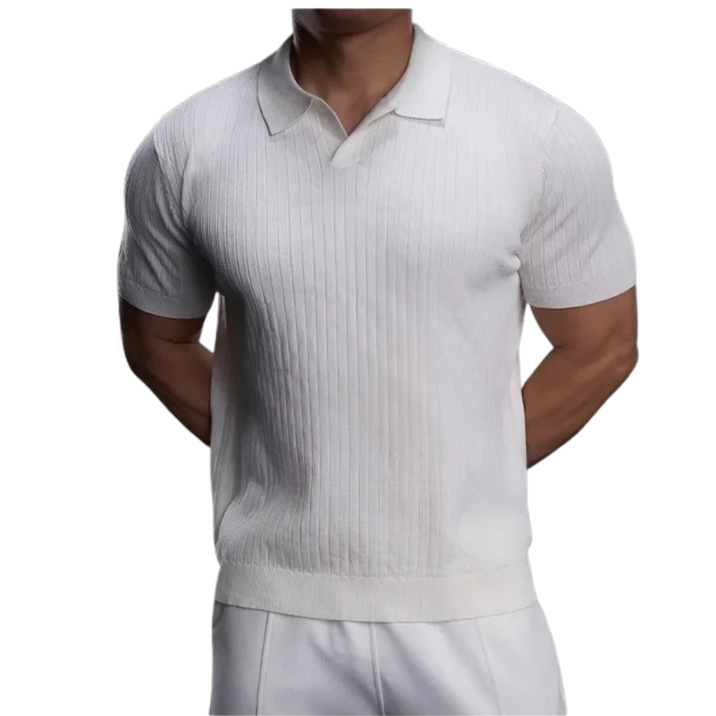Luce Napoli - Polo Estiva Slim Fit da Uomo – Maglia Traspirante a Maniche Corte, Leggera ed Elegante