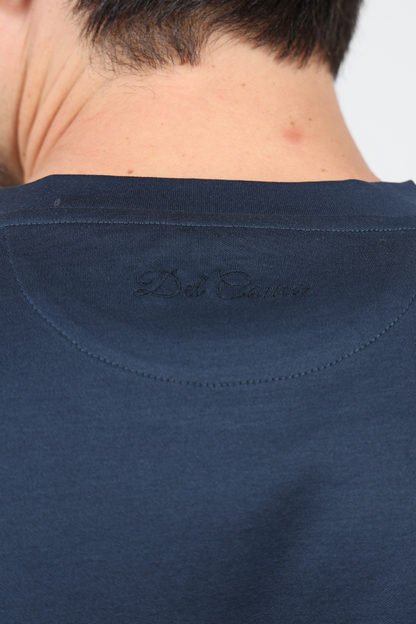 NAVY BLUE MERCERIZED T-SHIRT